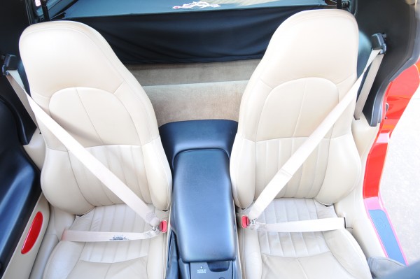 Corvette seat top belts