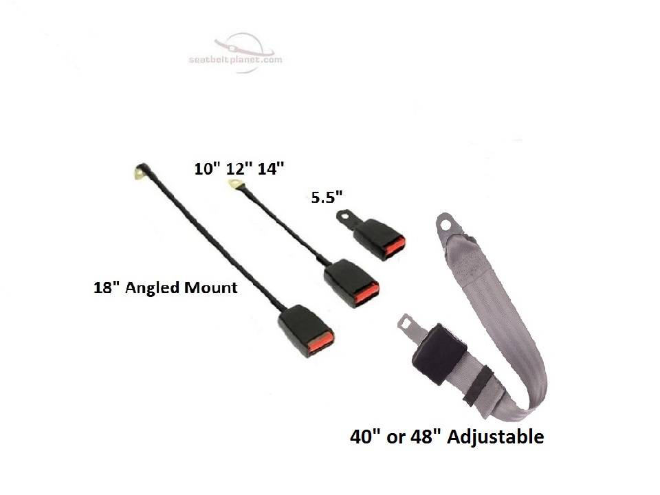2 Point Lap Seat Belt with End Release Buckle