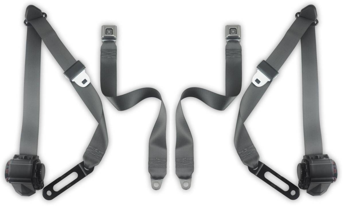 19471966 Chevy Pickup, Standard Cab, Driver & Passenger, Bench Seat Belt Kit