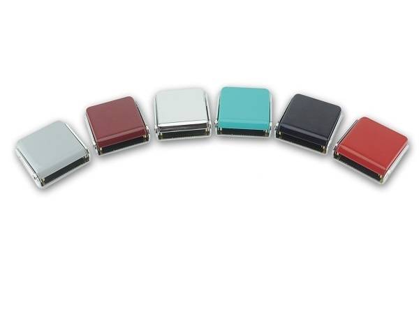 Universal Chrome Flip Style Lift Latch For 74 Lap Seat Belts – Medium Blue (Each)