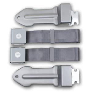 Seatbelt Planet - 1965-1966 Chevy Corvette Retractable Lap Seat Belt Kit with Reman OE Style Buckle