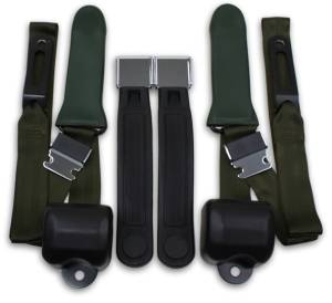 Seatbelt Planet - 1966-1967 Dodge Charger Driver and Passenger Seat Belt Conversion Kit