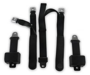 Seatbelt Planet - 1947-1966 Chevy Pickup, Standard Cab, Driver, Passenger & Center Seat Belt Kit