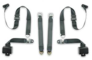 Seatbelt Planet - 1970-1973 Chevy Monte Carlo, Driver & Passenger, Bucket Seat Belt Kit