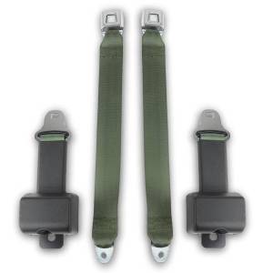 Seatbelt Planet - 1964-1975 Ford F-Series, Standard Cab, Driver & Passenger, Bench Seat Belt Kit