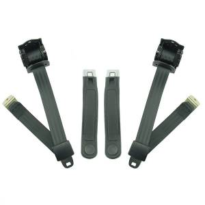 Seatbelt Planet - 1976-1986 Ford F-Series, Standard or Crew Cab, Driver & Passenger, Bucket Seat Belt Kit