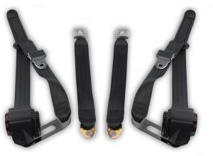 Seatbelt Planet - 1968-1970 Ford Torino, Driver & Passenger, Retractable Lap & Shoulder Conversion Seat Belt Kit