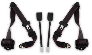 Seatbelt Planet - 1975-1987 Jaguar XJ60C, Driver & Passenger Seat Belt Kit