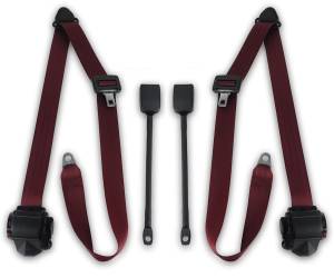 Seatbelt Planet - 1950-1977 Volkswagen Beetle, Driver & Passenger Seat Belt Kit