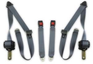 Seatbelt Planet - 1988-1995 Toyota Pickup, Extended Cab, Driver & Passenger, Bench Seat Belt Kit