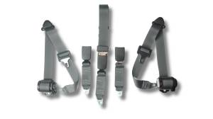 Seatbelt Planet - 2000-2003 Ford F-250, Crew Cab, Rear Driver, Passenger and Center Seat Belt Kit