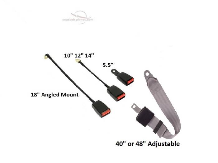 NonRetractable Seat Belt with End Release Buckle
