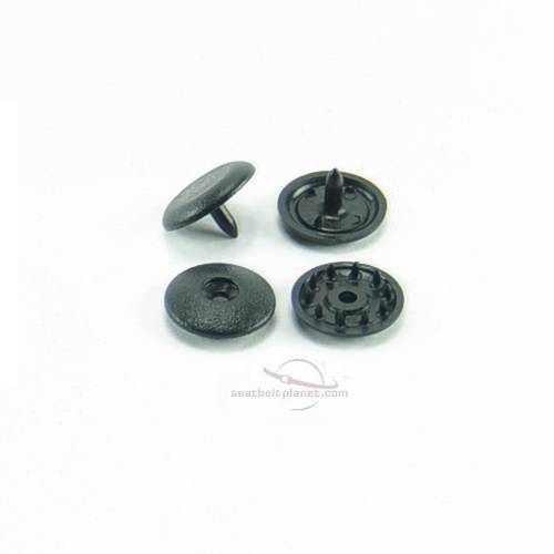 tan seat belt stop button