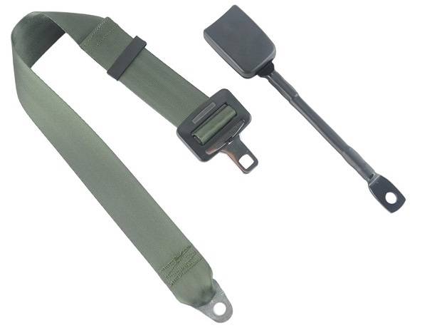 2 Point Lap Seat Belt with End Release Buckle