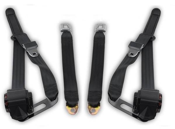 1968-1970 Ford Torino, Driver & Passenger, Retractable Lap & Shoulder Conversion Seat Belt Kit