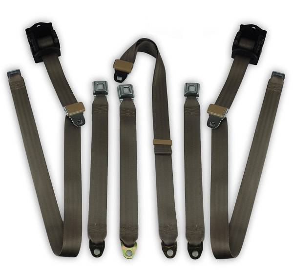 1976-1986 Ford F-Series, Standard or Crew Cab, Driver, Passenger & Center, Bench Seat Belt Kit