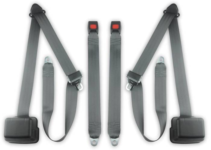 1976-1985 Dodge Ram 250, Crew Cab (4 Door), Driver & Passenger, Bench Seat Belt Kit