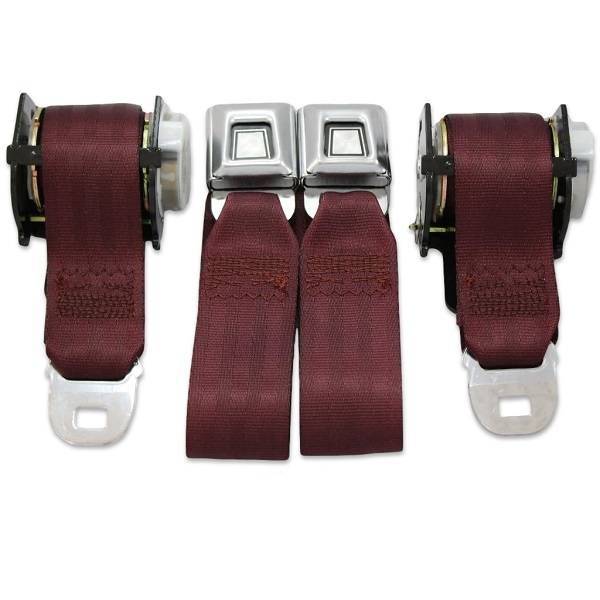 Buckle-Down Chevy Camaro Licensed Seatbelt Style Belt - Full Color Logo - 1.5" Nylon - Men's