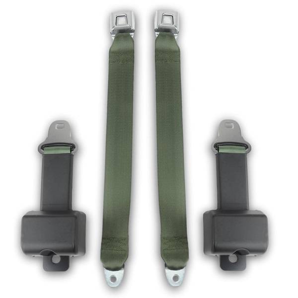 1964-1973 Ford F-Series, Standard Cab, Driver & Passenger, Bench Seat Belt Kit