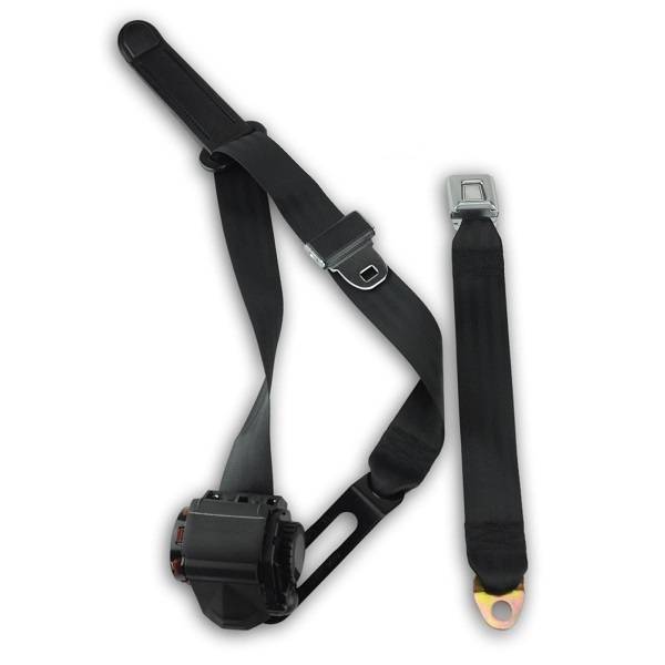 1971-1976 Ford Gran Torino, Driver or Passenger, Retractable Lap & Shoulder Conversion Seat Belt Kit