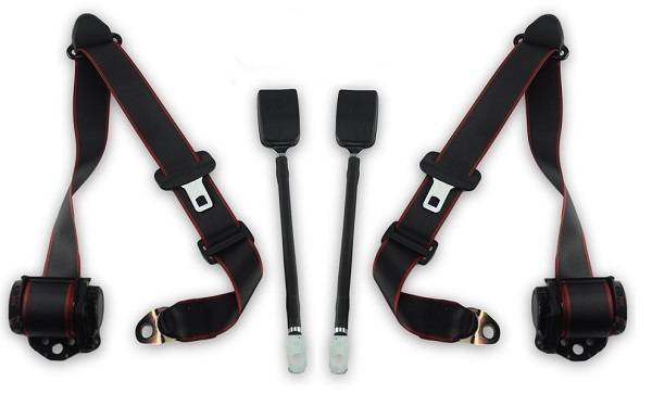 1975-1987 Jaguar XJ12, Driver & Passenger Seat Belt Kit