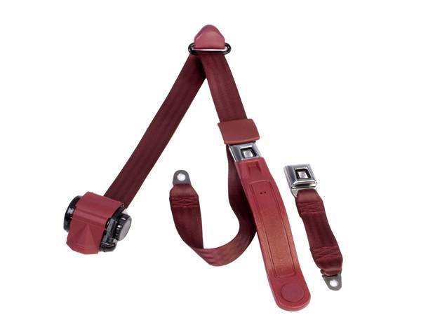 Seatbelt Planet - 3-Point Lap/Shoulder Retractable Seat Belt All Metal Push Button Buckle