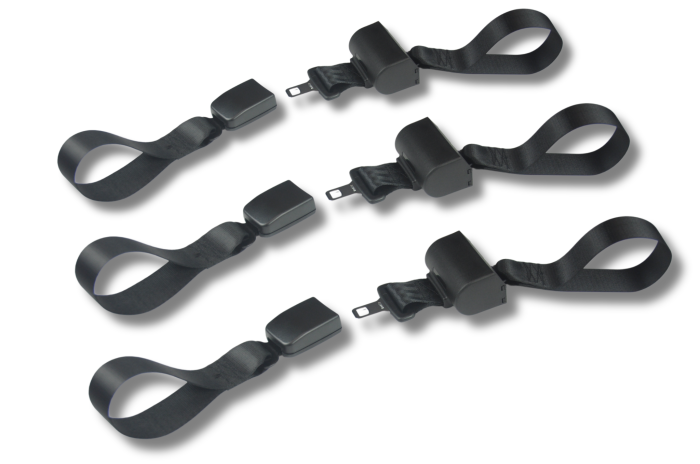 Seatbelt Planet - EMS Retractable Lower Body Cot Straps (2 Leg / 1 Waist Only)