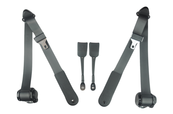 Seatbelt Planet - 1994-2004 Ford Mustang, Coupe, Driver & Passenger Seat Belt Kit