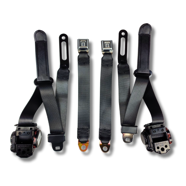Seatbelt Planet - 1974-1979 Ford Thunderbird, Driver, Passenger & Center Seat Belt Kit