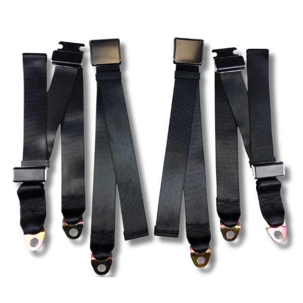 Seatbelt Planet - 1966-1971 Mercedes 250 SC, Driver & Passenger Seat Belt Kit