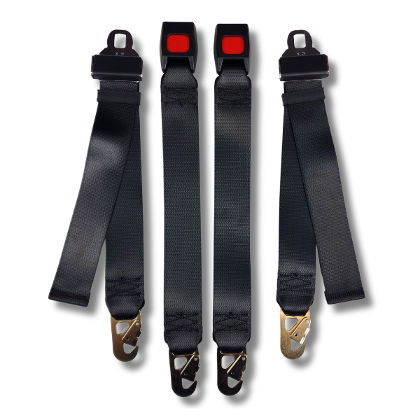 Seatbelt Planet - 1948-1961 Jaguar XK, Driver & Passenger Seat Belt Kit
