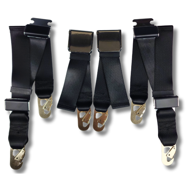 Seatbelt Planet - 1948-1961 Jaguar XK, Driver & Passenger Seat Belt Kit