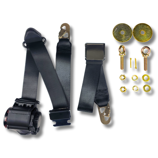 Seatbelt Planet - 1974-1976 TR6 Lift Latch Retractable Lap & Shoulder Seat Belt