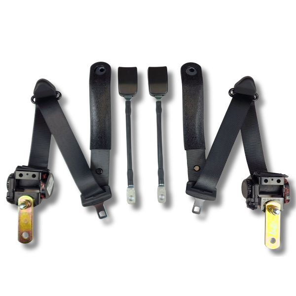 Seatbelt Planet - 1984-1987 Honda Civic, Coupe, Driver & Passenger Seat Belt Kit