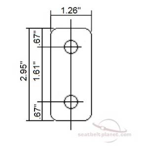 2 Inch Flat Bracket dimensions