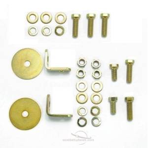 1988-1991 Chevy Suburban, 3rd Row Driver, Passenger & Center Seat Belt Kit Hardware