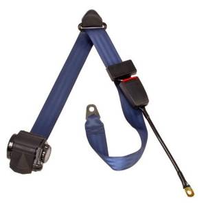 3-Point Lap/Shoulder Retractable Seat Belt End Release Cable or Bracket Buckle