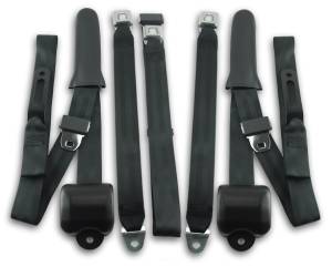 Plymouth - Duster - Seatbelt Planet - 1971-1974 Plymouth Duster Driver, Passenger & Center Seat Belt Conversion Kit