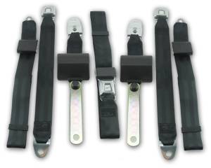 1971-1974 Dodge Challenger Driver, Passenger & Center Seat Belt Kit