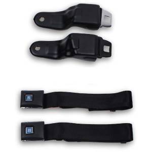 Seatbelt Planet - 1967-1969 Chevy Camaro Retractable Lap Seat Belt Kit with Reman OE Style Buckle