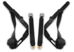 1971-1976 Ford Torino, Driver & Passenger, Retractable Lap & Shoulder Conversion Seat Belt Kit