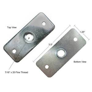 Seat Belt Mounting Bracket with dimensions