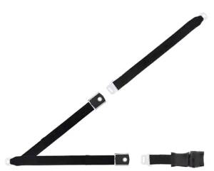 Seatbelt Planet - 1968-1970 Ford Mustang Retractable Lap Seat Belt Kit, Front and Rear, with Shoulder Belts, Deluxe OE Style Buckle - Image 2