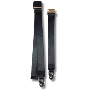 1966-1967 Jaguar E-Type 2+2, Rear Lap Belt Belt with Snap Hook Anchors