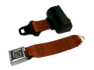 1966-1977 Ford Bronco Restomod Series Retractable Rear Lap Seat Belt with Vintage Style Buckle